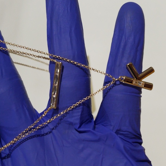 Elegant Gold-Tone Layered Initial Necklace, Stylish Personalized Women's Jewelry - Picture 8 of 8